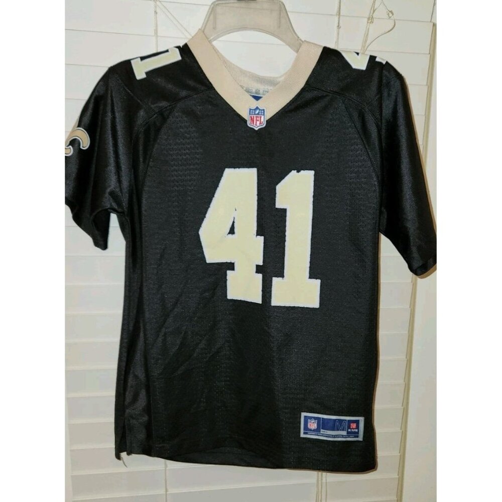 Alvin Kamara  #41 Jersey youth MEDIUM PRO LINE Black New Orleans Saints